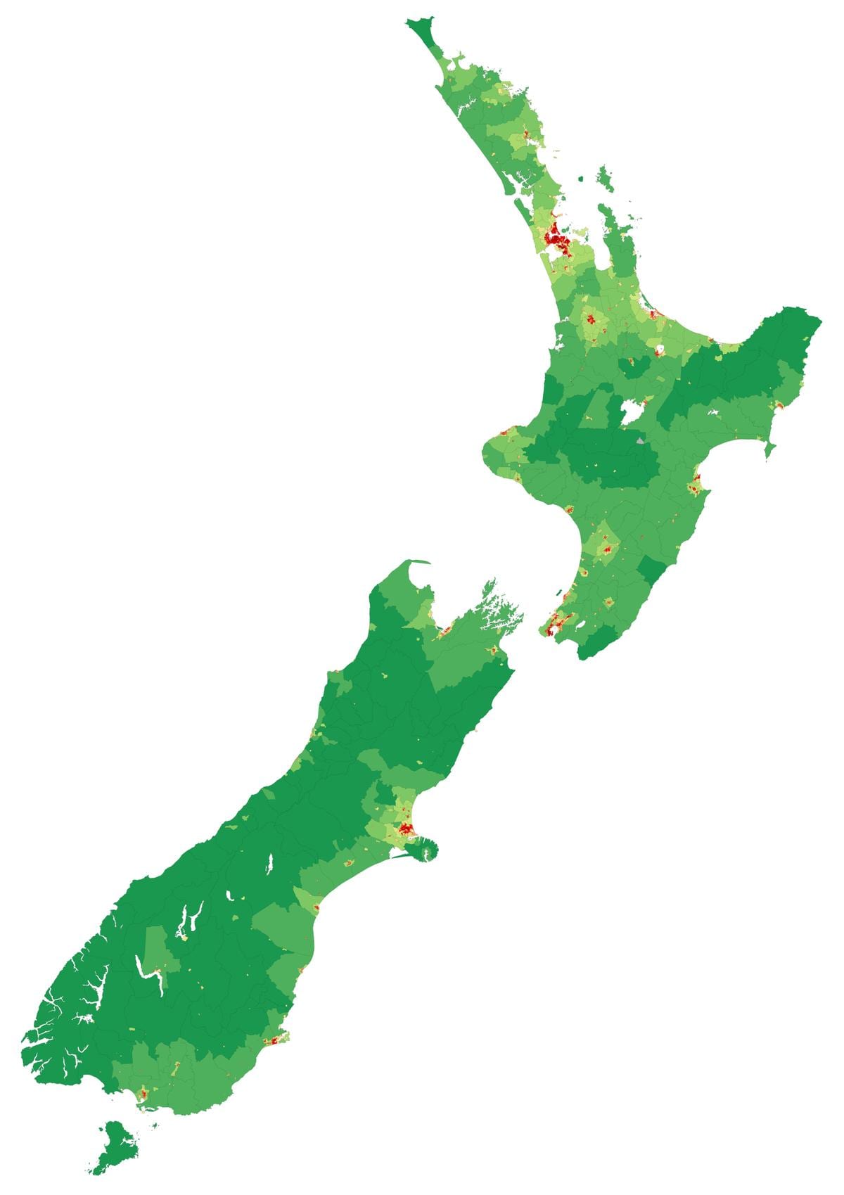 nieu-seeland op die regte pad kaart android