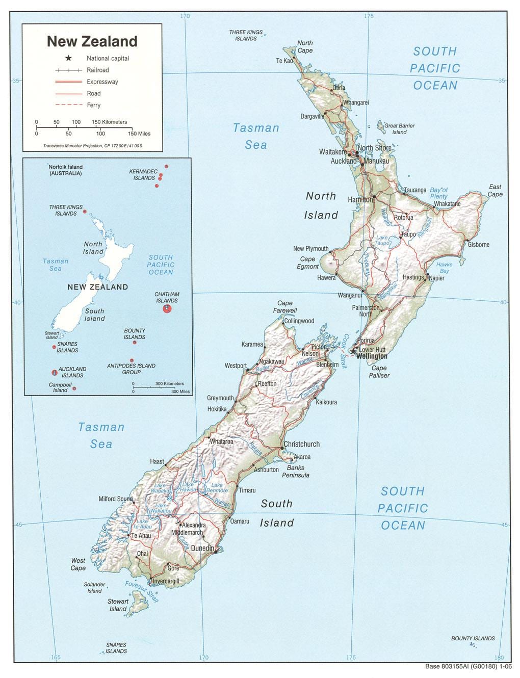nieu-seeland riviere kaart