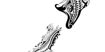 Kaart van nieu-seeland tatoo