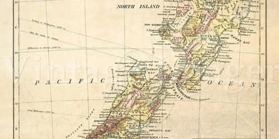 Kaart van die ou nieu-seeland